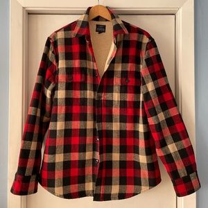 J.Crew fleece lined menswear shacket